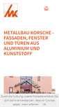 Mobile Screenshot of metallbau-korsche.de